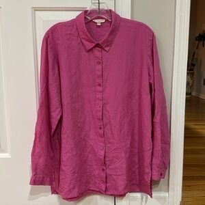 Eileen fisher linen button up